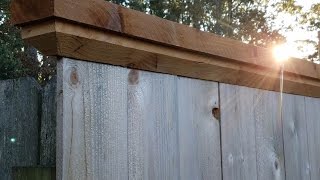 Trim Your fence with cap board [upl. by Netsew]