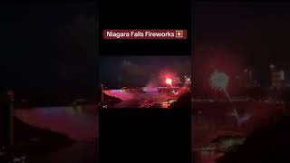 Niagara Falls fireworks 🎇 fireworks travel explore reels challenge explore tour canada fun [upl. by Eitsyrk892]