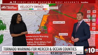 Tornado Coverage  NBC10  July 29 2021 [upl. by Barcus860]