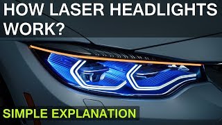 HOW LASER HEADLIGHTS WORK  SIMPLE EXPLANATION [upl. by Aserahs892]