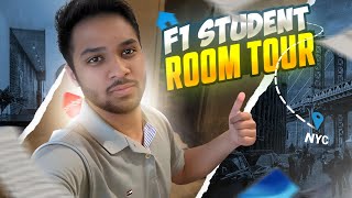 International student room tour in USA🇺🇸  Manhattan Dream [upl. by Anal]