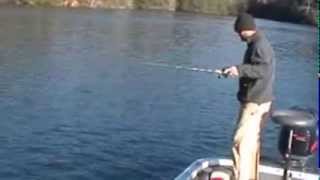 Deep Water Tactics for Lake Trout and Bass on Lake Jocassee [upl. by Eidur]