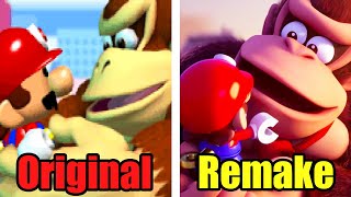 Mario vs Donkey Kong  All Cutscenes Comparison Remake vs Original [upl. by Singer]