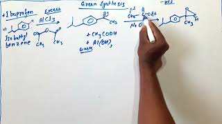 Green synthesis of ibuprofen [upl. by Maurits174]