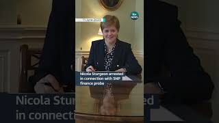 Nicola Sturgeon arrested in connection with SNP finance probe itvnews snp nicolasturgeon [upl. by Laughry]