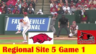 Southeast Missouri state vs 5 Arkansas Baseball Highlights 2024 NCAA Regional Site 5 Game 1 [upl. by Knutson]