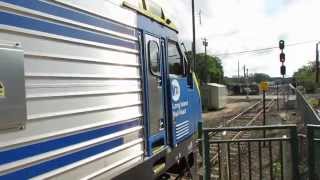 Long Island Rail Road Train 8704 at Speonk on Saturday September 19 2015 [upl. by Lon]