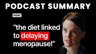 The Menopause Doctor This Diet Delays Menopause  Dr Lisa Mosconi  The Diary Of A CEO [upl. by Salohci]