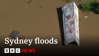 More than 150 rescued after floods in Sydney Australia  BBC News [upl. by Burchett849]