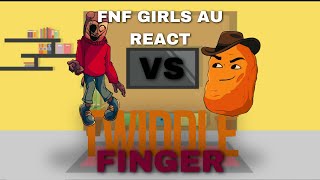 FNF Girls AU React  FNF Vs TWIDDLEFINGER  FNF Mod [upl. by Yumuk215]