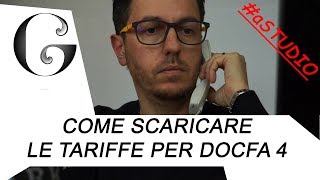 Come Scaricare le Tariffe Docfa 40 aSTUDIO [upl. by Shishko]