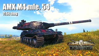 AMX M4 mle 54 115K Damage 6 Kills Malinovka  World of Tanks [upl. by Ancell]