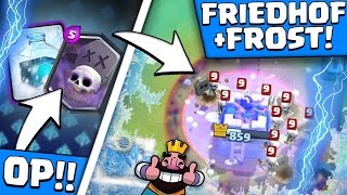 FRIEDHOF FROST DECK RASIERT  NEUES BESTES DECK  CLASH ROYALE DEUTSCH [upl. by Doretta]