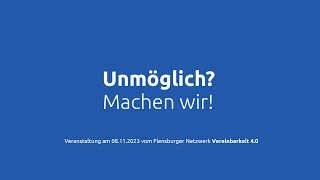 Netzwerkveranstaltung „Unmöglich Machen wir“ des Netzwerks Vereinbarkeit 40 [upl. by Alimhaj]