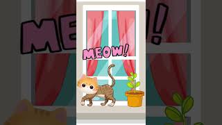 Meow Meow Billi Karti  For kids Poem  In Hindi  CocoZone [upl. by Alaik]