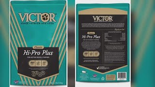 Voluntary recall for Victor Super Premium Dog Food due to possible salmonella risk [upl. by Nwahsyar123]