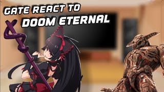 GATE react to Doom Eternal Icon of Sin  Gacha reacts [upl. by Hares]