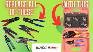 IWISS Ratchet Crimping Tool Set Review  How Many Tools Can It Replace For You [upl. by Yleoj]