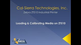 How to Load and Calibrate Media on Zebra ZT510 Industrial Printer [upl. by Irahs]