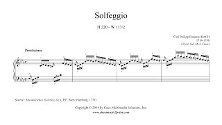 CPE Bach  Solfeggio in C minor H 220 W 1172 [upl. by Enrol]