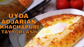 Adjarian Khachapuri  Аджарские хачапури Tayyorlash 🌸🌸🌸 [upl. by Rey62]