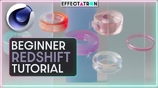 Create Glass and Plastics  Redshift 35 Transmission Tutorial  22 Materials Download C4D S26 [upl. by Auhsot]