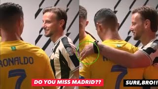 Cristiano Ronaldo meets Ivan Rakitic in Saudi League😂😁 [upl. by Areta137]