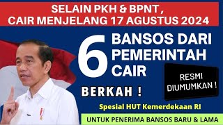 Tidak Hanya PKH amp BPNT 6 Bansos Ini Serentak Cair Menjelang 17 Agustus 2024 Yuk Cek dan Cairkan [upl. by Shina326]