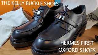 Hermes First Oxford Shoe Elevating Style with the Iconic Kelly Bag Buckle [upl. by Martella]