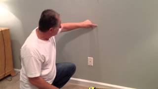 How to install a wall mounted upholstered headboard from Home Emporium [upl. by Llerrud546]