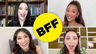 Kat Dennings Brenda Song Shay Mitchell and Esther Povitsky Take The BFF Test [upl. by Putnem]