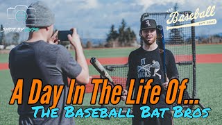 A Day In The Life Of The Baseball Bat Bros Will amp Zak [upl. by Enutrof641]