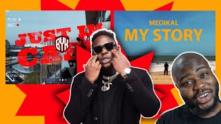 JUST IN CASE amp MY STORY  REACTION  Medikal poured his heart out on these songs [upl. by Aihsenad]