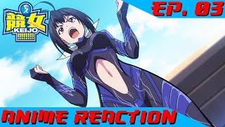 NOZOMIS RESOLVE  Anime Reaction Keijo Ep 03 [upl. by Lolita964]