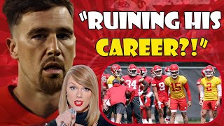 Taylor Swift DISTRACTION Strikes Again  Chiefs Star Travis Kelce Notably ABSENT from OTAs [upl. by Reilly]