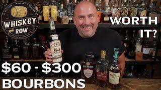 4 TOP SHELF BOURBONS but are they worth it Where is the VALUE [upl. by Hoffmann824]