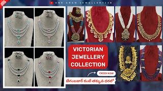 Latest Victorian Jewellery Collection At Wholesale Price  One Gram Jewellery238  7095886447 [upl. by Ateiram914]