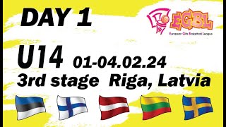 DAY1 1630 BC Norrkoping Dolphins  BS RigaJugla  Feb 2nd  EGBL U14 stage 3 202324 [upl. by Zollie777]