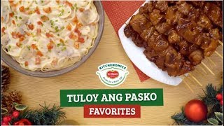 Tuloy ang Pasko Favorites Pasta Carbonara and Pork Barbecue [upl. by Darsey49]