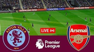 LIVE Aston Villa vs Arsenal Premier League 2425 Full Match  Video Game Simulation [upl. by Brit]