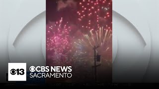 Stockton police investigate massive illegal fireworks show that caused tree fires [upl. by Enahc]