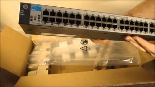 HP 181048G Switch Unboxing and Demo [upl. by Tdnarb693]