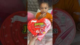 Look what Scarlett got for Valentines Day candy juicydrop valentinesday [upl. by Hanoj]