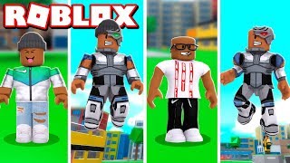 2 PLAYER CYBORG SUPERHERO TYCOON IN ROBLOX [upl. by Almena]