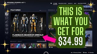 Flashback Season of Arrivals Collection for 3499 or 4000 Destiny 2 Silver Destiny 2 [upl. by Rattray]