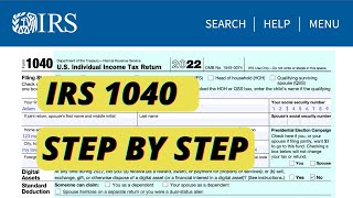 IRS Form 1040 Walkthrough  Calculate Your Tax Refund  How To File Taxes  Single amp No Dependent [upl. by Teresita]