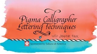 Hand Lettering amp Calligraphy Techniques by Joanne Fink [upl. by Flavian1]