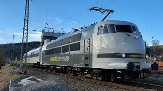 Railadventure 103 222 mit LUXON Panoramawagen Dome Car [upl. by Dnomde]