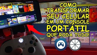 Como TRANSFORMAR seu CELULAR em um CONSOLE que RODA TUDO STEAM LINK E MOONLIGHT [upl. by Marienthal211]