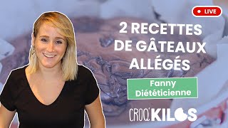 2 recettes de gâteaux allégés  CroqKilos [upl. by Eillit242]